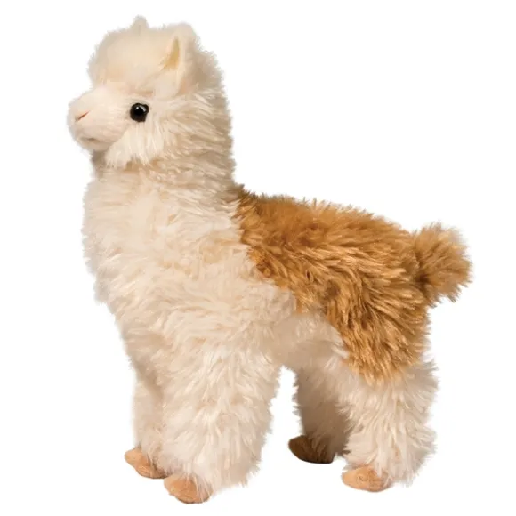 Alice the Plush Brown and White Alpaca by Douglas