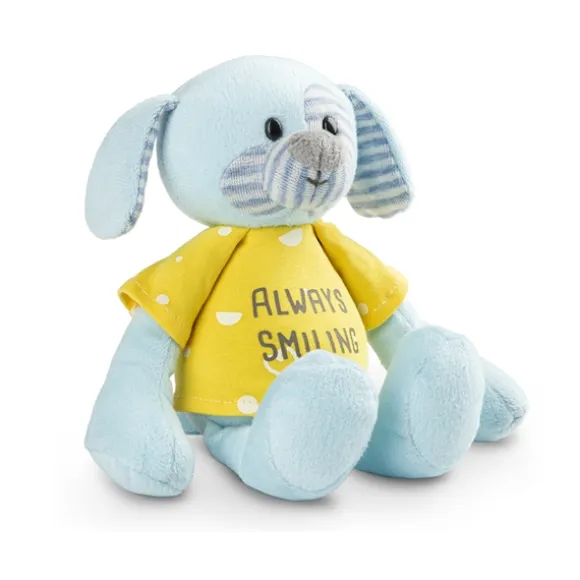 Always Smiling Plush Puppy Dog with Matching Toddler T-shirt Gift Set by Demdaco