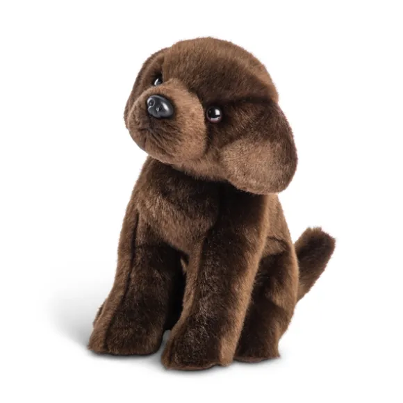 Animalcraft Lifelike 8.5 Inch Stuffed Chocolate Lab Puppy by Demdaco