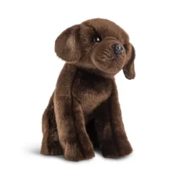 Animalcraft Lifelike 8.5 Inch Stuffed Chocolate Lab Puppy by Demdaco