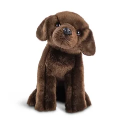 Animalcraft Lifelike 8.5 Inch Stuffed Chocolate Lab Puppy by Demdaco