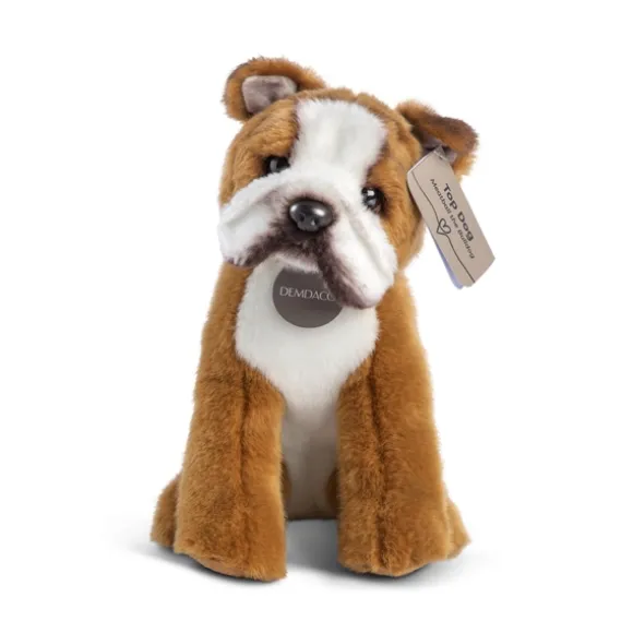 Animalcraft Lifelike 9.5 Inch Stuffed Bulldog by Demdaco