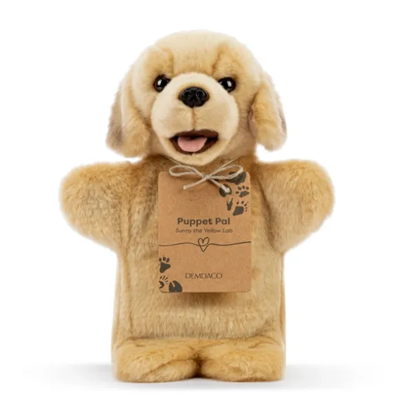 Animalcraft Plush Yellow Lab Dog Hand Puppet by Demdaco