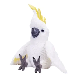 Artist Collection Realistic Plush Sulphur Crested Cockatoo by Wild Republic