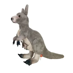 Artist Collection Realistic Plush Kangaroo with Joey by Wild Republic