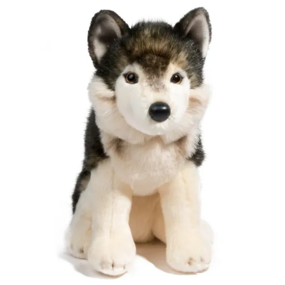 Atka the Sitting Plush Wolf by Douglas