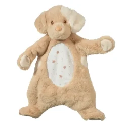 Auggie Tan Puppy Baby Safe Plush Sshlumpie Lovey Toy by Douglas