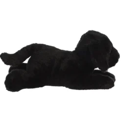 Bagel the Stuffed Black Lab Flopsie by Aurora