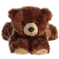Barnsworth the Stuffed Grizzly Bear Mini Flopsie by Aurora
