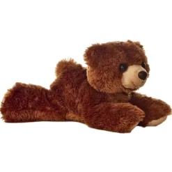 Barnsworth the Stuffed Grizzly Bear Mini Flopsie by Aurora