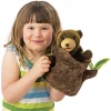Bear in Tree Stump Hand Puppet by Folkmanis Puppets
