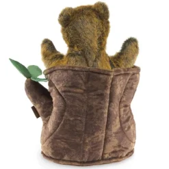 Bear in Tree Stump Hand Puppet by Folkmanis Puppets