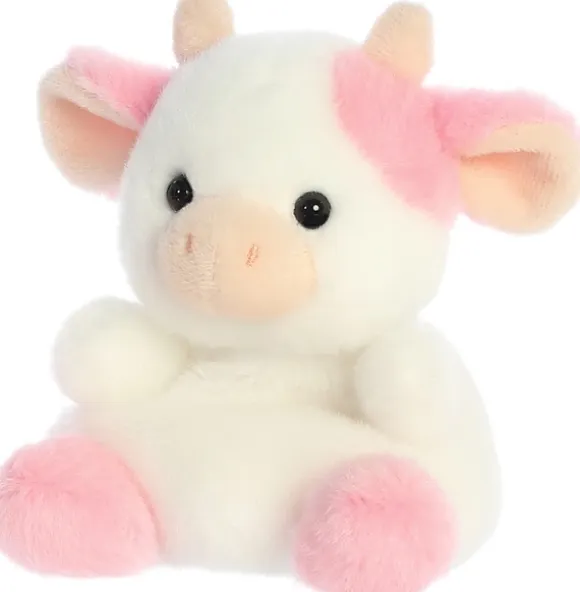 Belle the Plush Strawberry Cow Palm Pals by Aurora