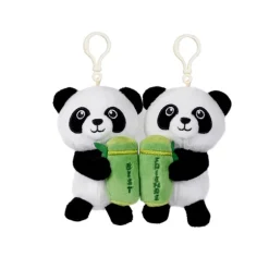 Besties Plush Panda Bears Magnetic Bag Charms by Fiesta