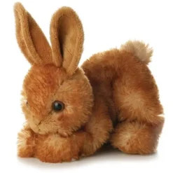 Bitty the Stuffed Brown Rabbit Mini Flopsie by Aurora