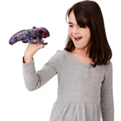 Black Axolotl Finger Puppet by Folkmanis Puppets