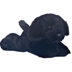 Blackie the Stuffed Black Lab Mini Flopsie Dog by Aurora