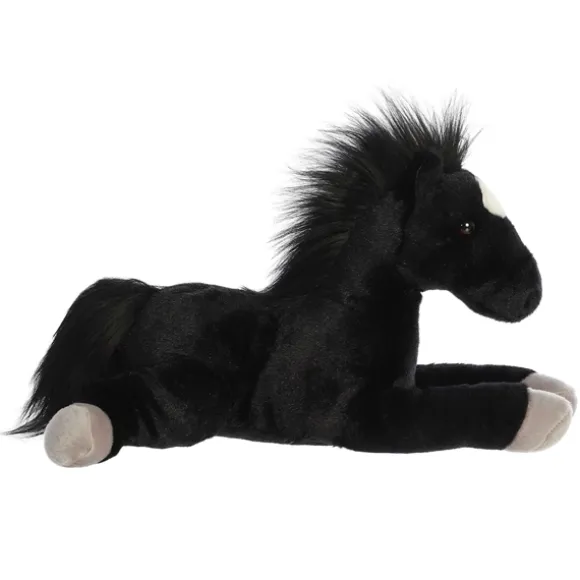 Blackjack The Stuffed 12 Inch Plush Laying Black Horse by Aurora