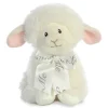 Blessing the Baby Safe Plush Lamb with Jesus Loves Me Bow by Aurora