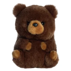 Brambles the Stuffed Brown Bear 5 Inch Rolly Pet by Aurora