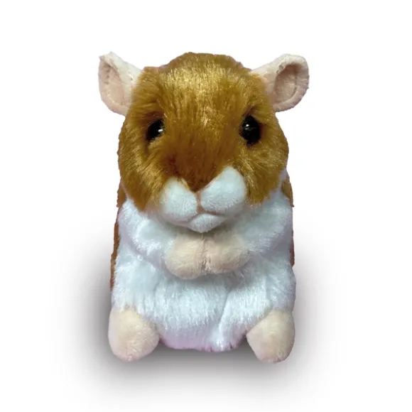 Brushy the Brown and White Plush Hamster by Douglas