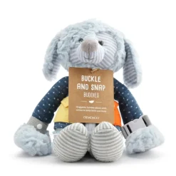 Buckle and Snap Buddies Plush Puppy Dog Learning Toy by Demdaco