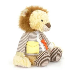 Buckle and Snap Buddies Plush Lion Learning Toy by Demdaco