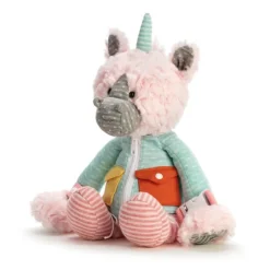 Buckle and Snap Buddies Plush Unicorn Learning Toy by Demdaco