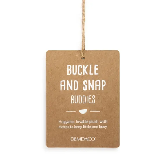 Buckle and Snap Buddies Plush Dinosaur Learning Toy by Demdaco
