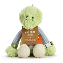 Buckle and Snap Buddies Plush Dinosaur Learning Toy by Demdaco
