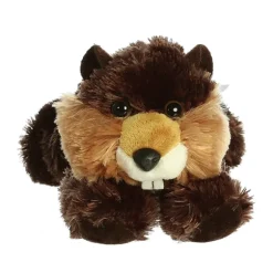 Builder the Stuffed Beaver Mini Flopsie by Aurora