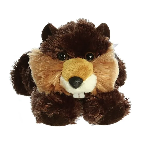 Builder the Stuffed Beaver Mini Flopsie by Aurora