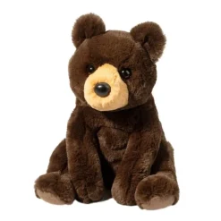 Cal the Sitting Plush Brown Bear by Douglas