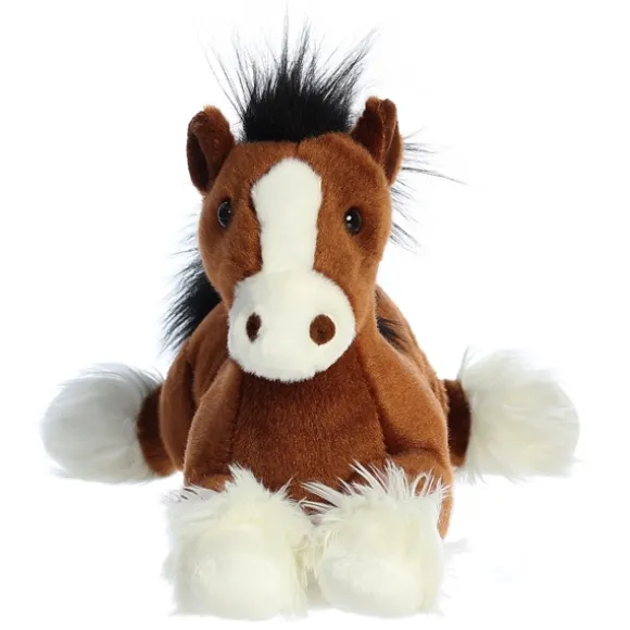 Captain the Stuffed Clydesdale 12 Inch Lying Plush Horse by Aurora