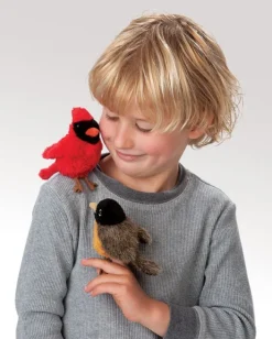 Cardinal Finger Puppet by Folkmanis Puppets