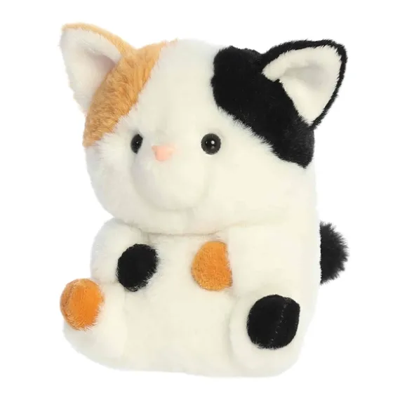 Caroline the Calico Cat Stuffed Animal 5 Inch Rolly Pet by Aurora