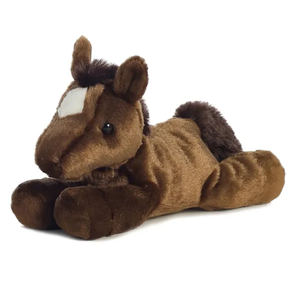 Chestnut the Stuffed Brown Horse Mini Flopsie by Aurora