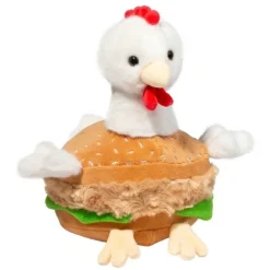 Chicken Sandwich Stuffed Animal Macaroon Plush by Douglas
