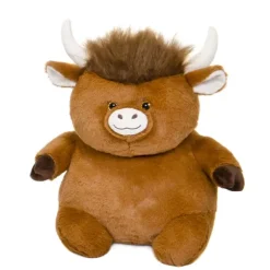 Chubby 14 Inch Longhorn Cow Stuffed Animal by Fiesta