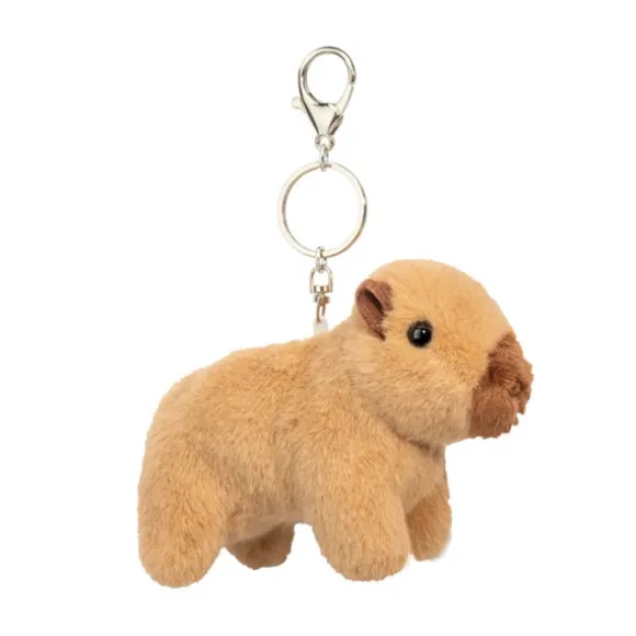 Clip-On Stuffed Capybara Bag Charm by Douglas