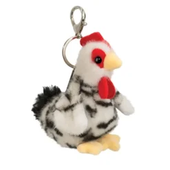 Clip-On Stuffed Chicken Bag Charm by Douglas