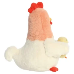 Cluck the Plush Chicken with Plush Cheepy Chick by Ebba