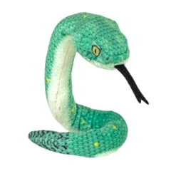 Coilkins Posable Stuffed Green Bush Viper Snake by Wild Republic