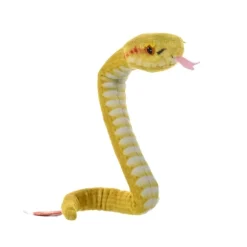 Coilkins Posable Stuffed Yellow Eyelash Viper Snake by Wild Republic