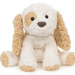 Cozys Plush White and Tan Puppy Stuffed Animal by Gund