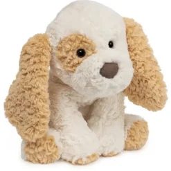 Cozys Plush White and Tan Puppy Stuffed Animal by Gund