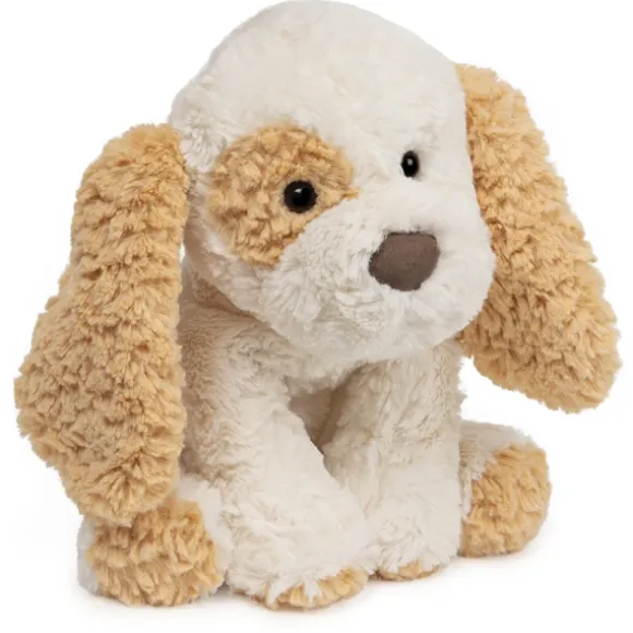 Cozys Plush White and Tan Puppy Stuffed Animal by Gund