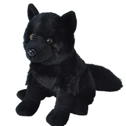 Cuddlekins Black Wolf Stuffed Animal by Wild Republic