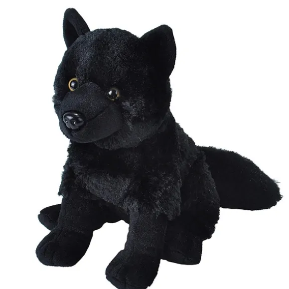 Cuddlekins Black Wolf Stuffed Animal by Wild Republic