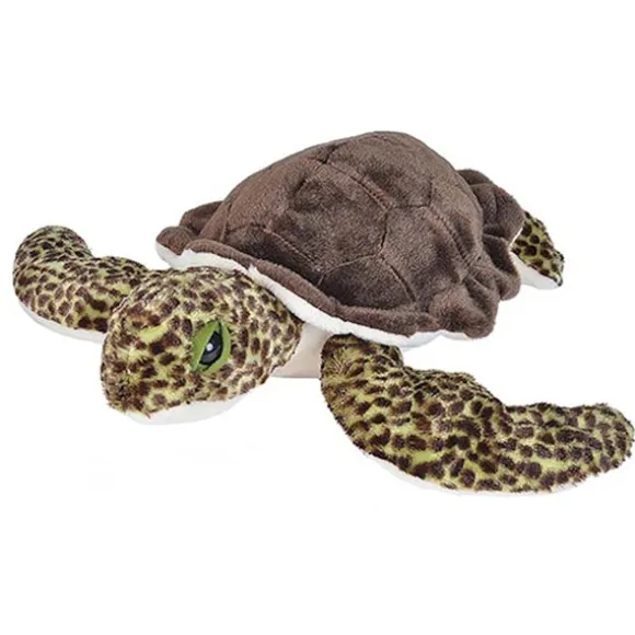 Cuddlekins Green Sea Turtle Stuffed Animal by Wild Republic